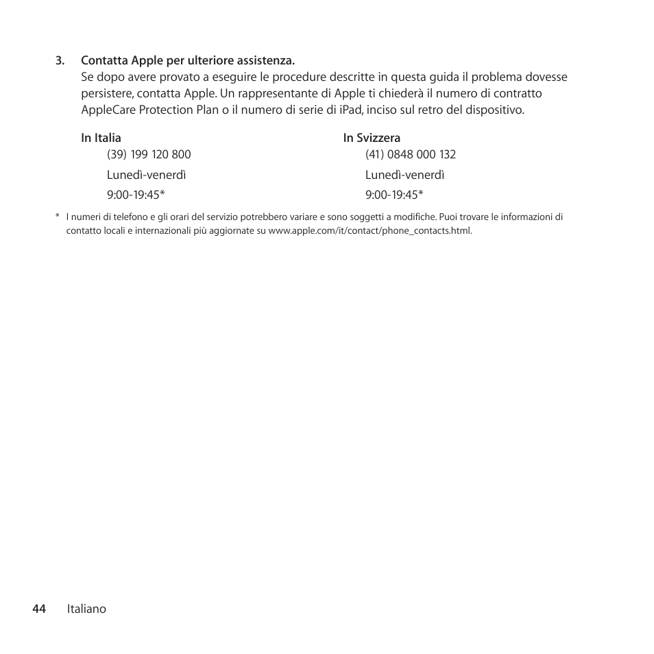 Apple AppleCare Protection Plan for iPad User Manual | Page 44 / 96