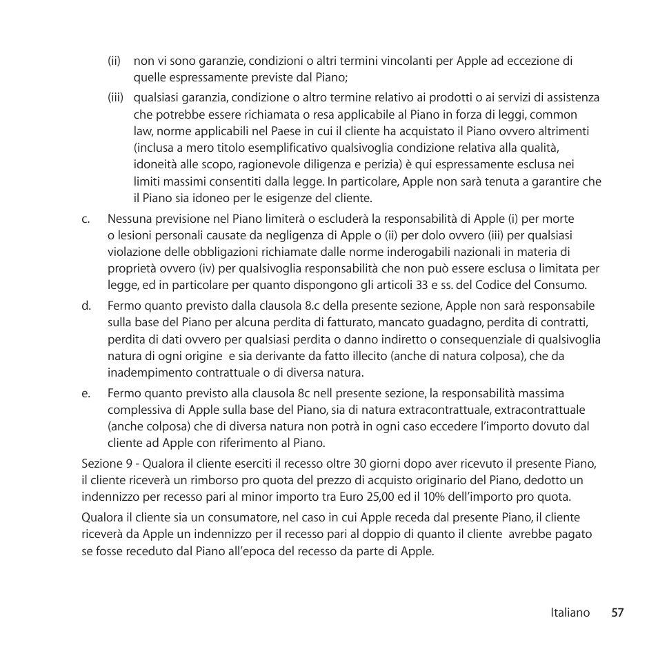 Apple AppleCare Protection Plan for iPad User Manual | Page 57 / 96