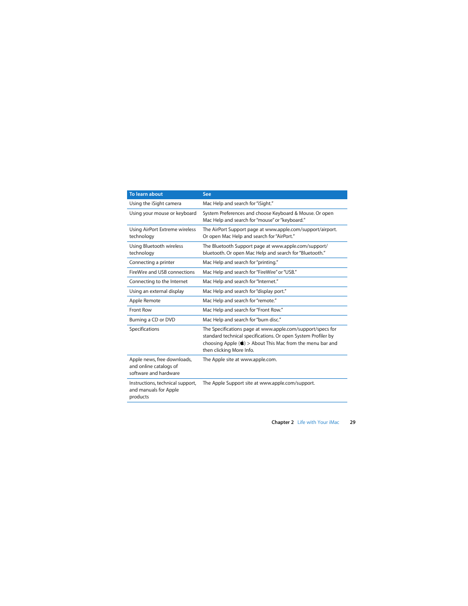 Apple iMac (Early 2009) User Manual | Page 29 / 76