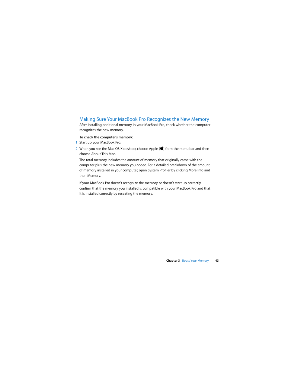 Apple MacBook Pro (Early 2008) User Manual | Page 43 / 80