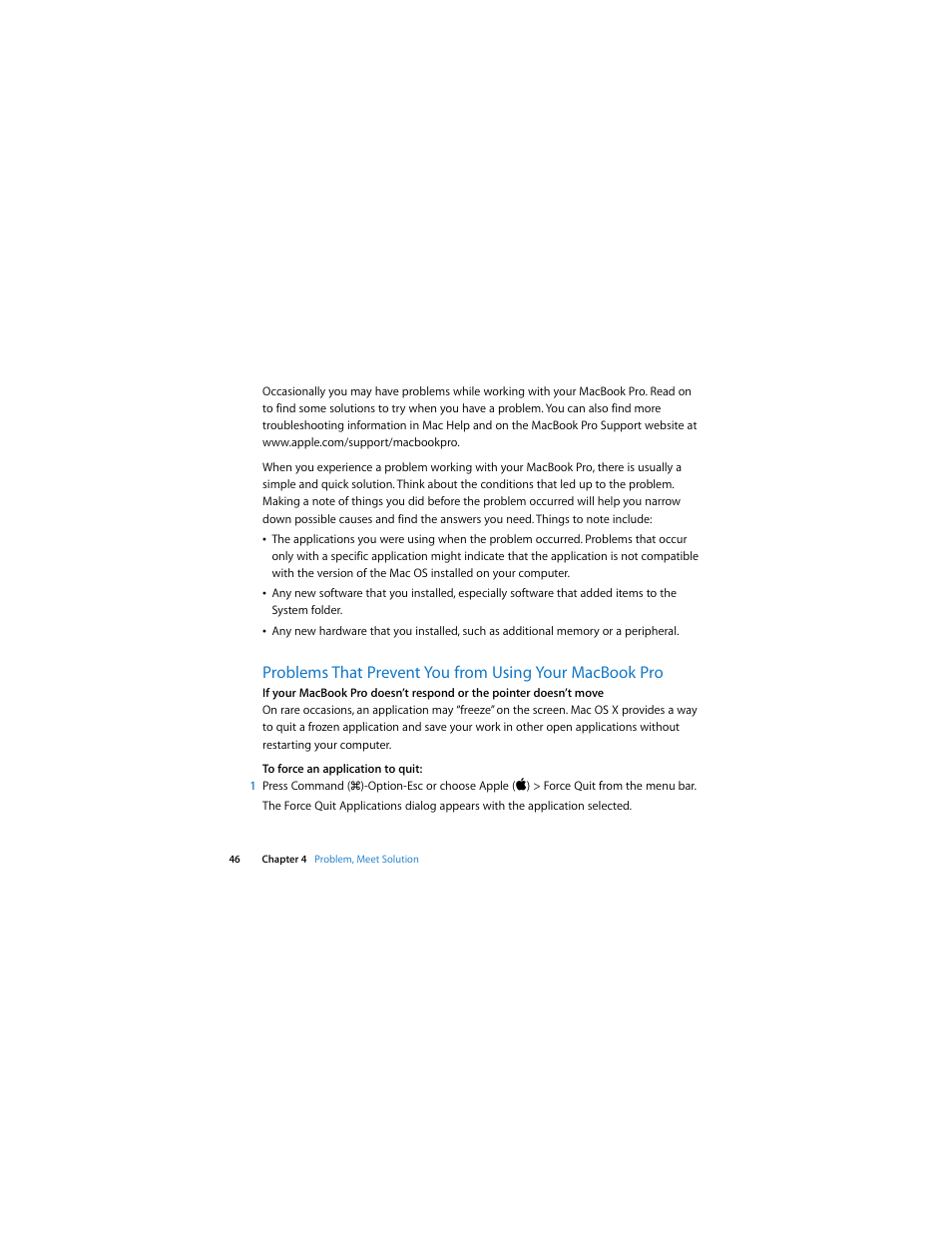 Apple MacBook Pro (Early 2008) User Manual | Page 46 / 80