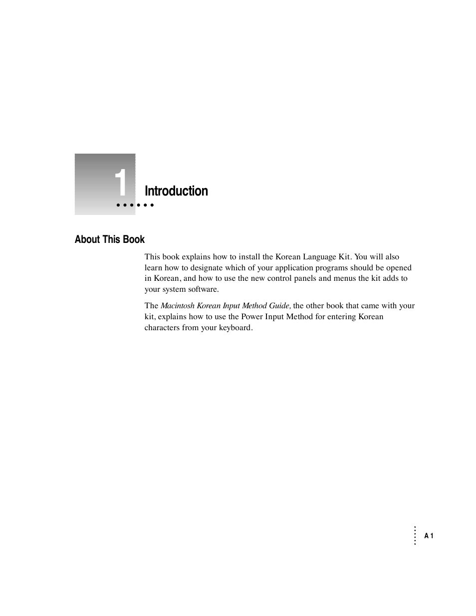 Apple Macintosh Korean Language Kit User Manual | 31 pages