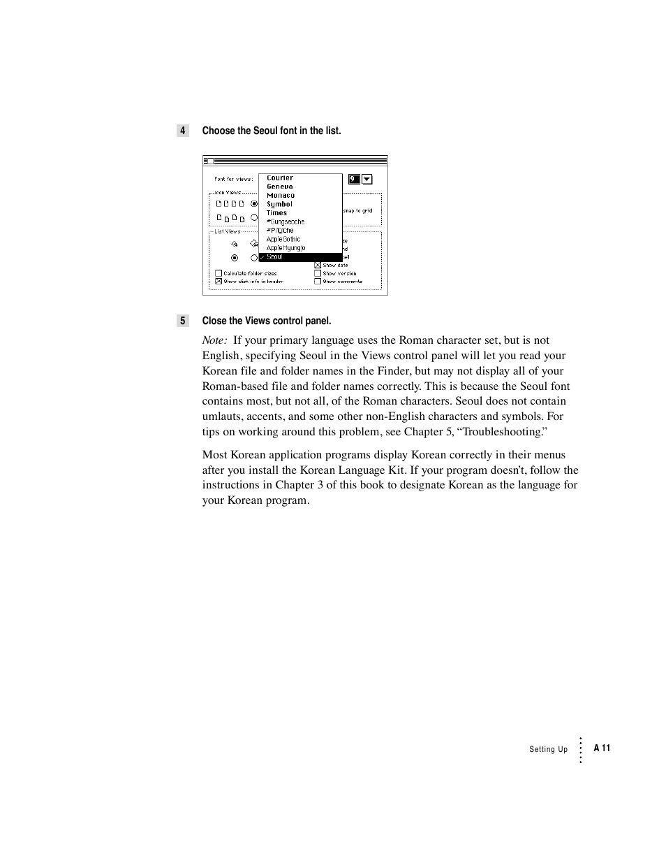 Apple Macintosh Korean Language Kit User Manual | Page 11 / 31