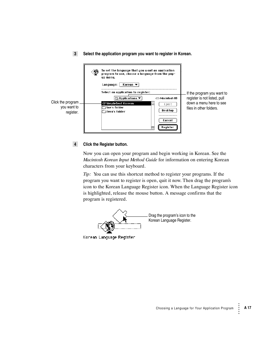 Apple Macintosh Korean Language Kit User Manual | Page 17 / 31