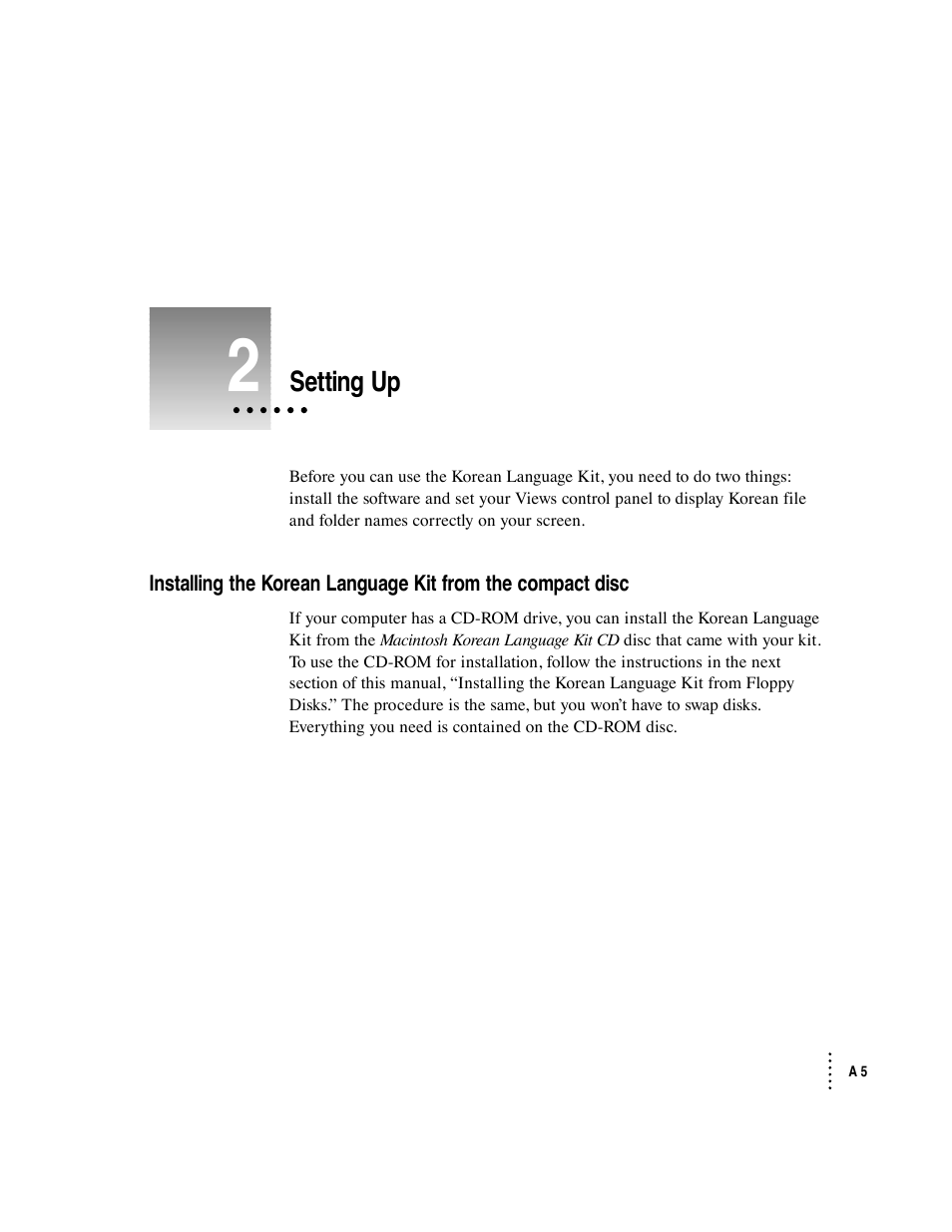 Apple Macintosh Korean Language Kit User Manual | Page 5 / 31