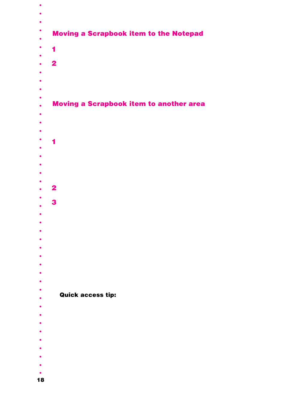 Go to the area to which you want to move the item | Apple Newton Utilities User Manual | Page 21 / 33