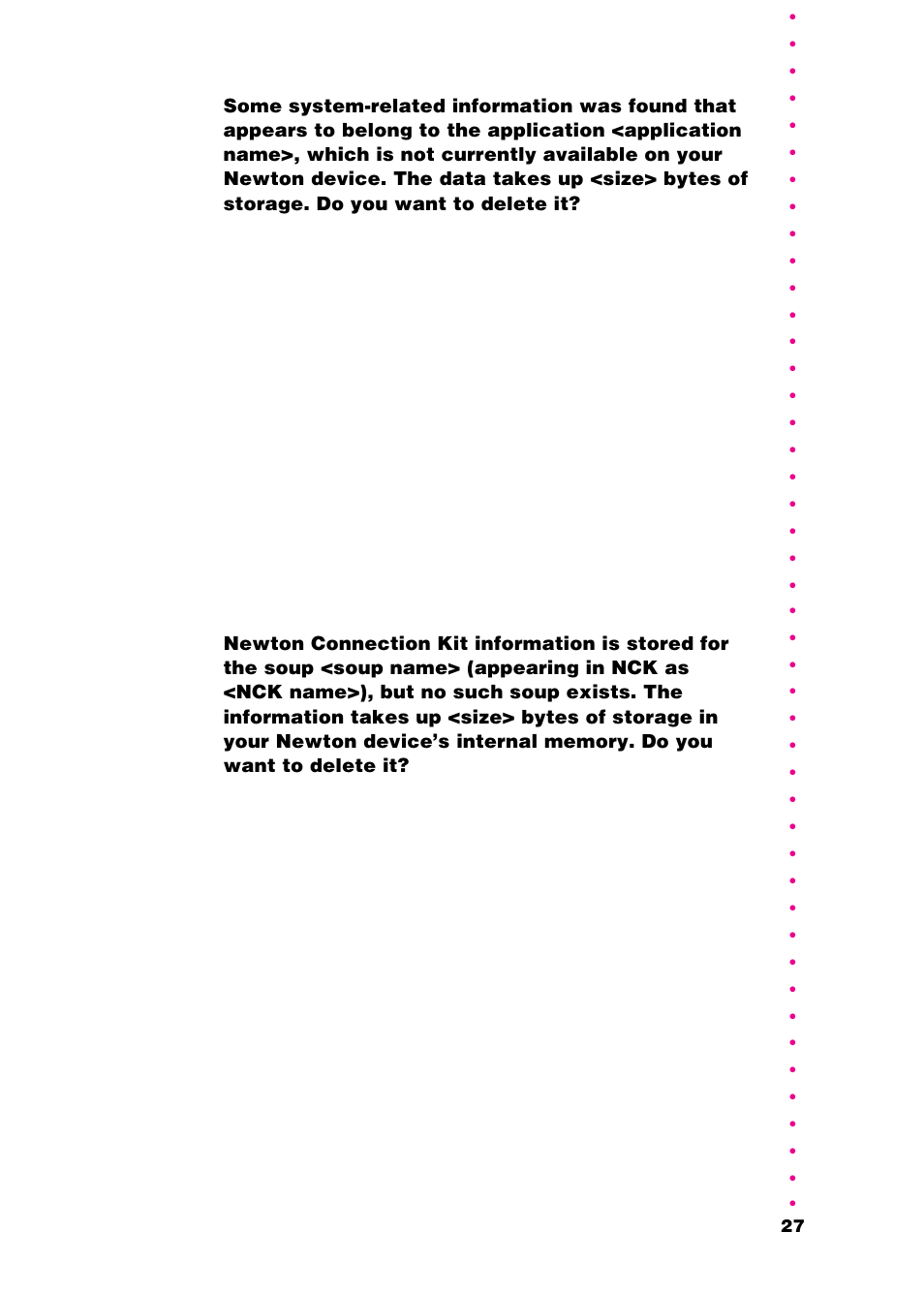 Apple Newton Utilities User Manual | Page 30 / 33