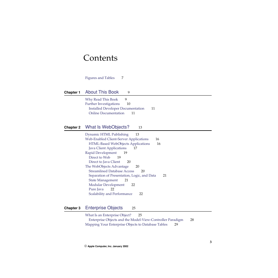 Apple WebObjects 5 User Manual | Page 3 / 108