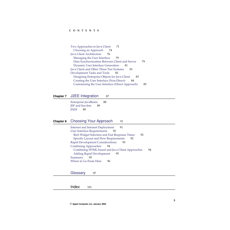 Apple WebObjects 5 User Manual | Page 5 / 108