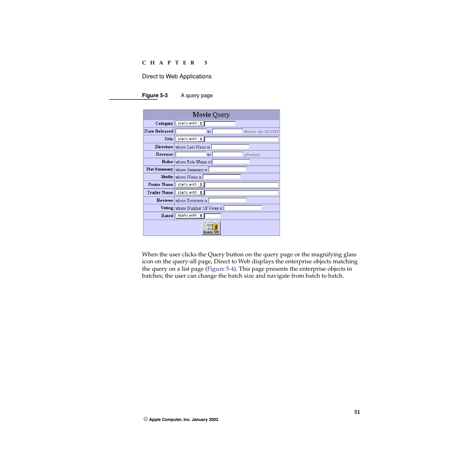 Figure 5-3, Of enterprise object | Apple WebObjects 5 User Manual | Page 51 / 108