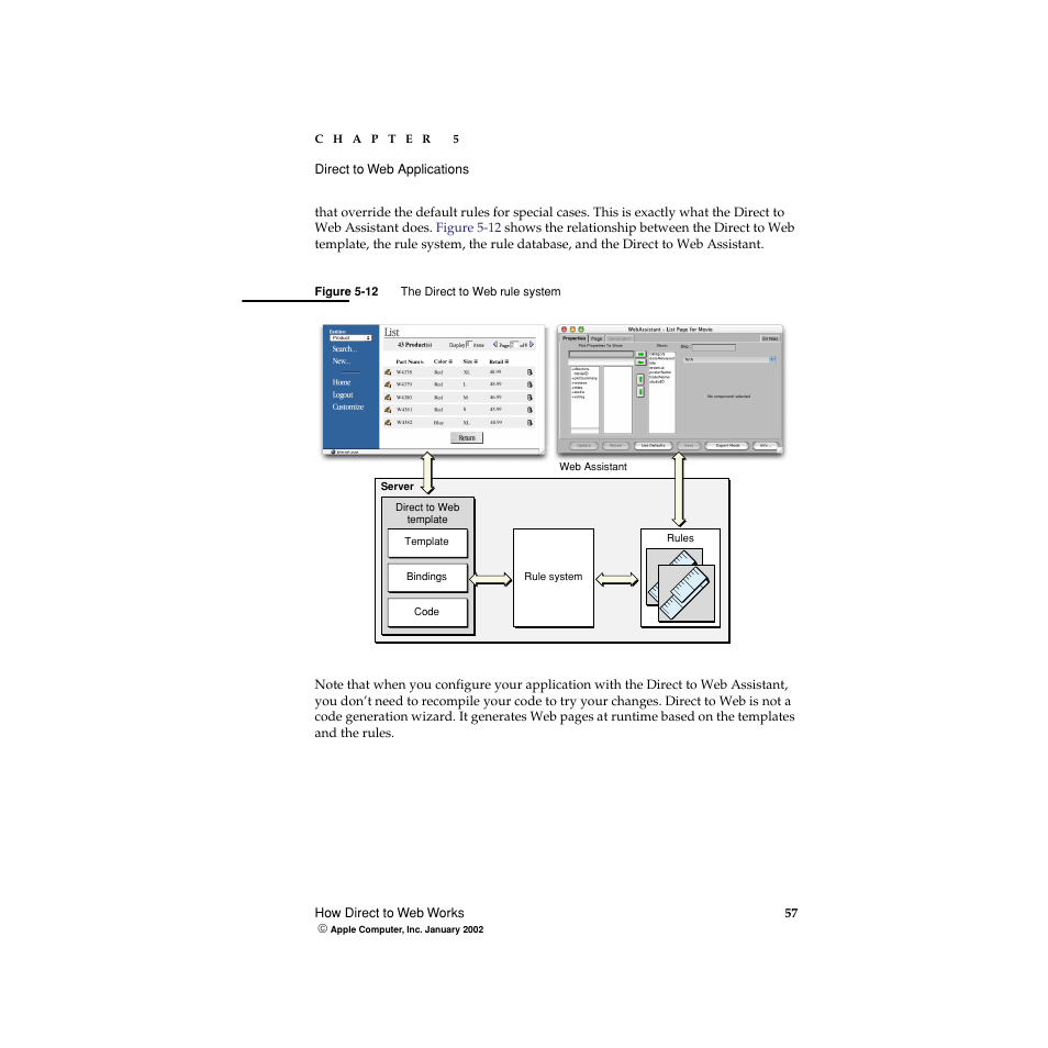 Figure 5-12, The direct to web rule system | Apple WebObjects 5 User Manual | Page 57 / 108