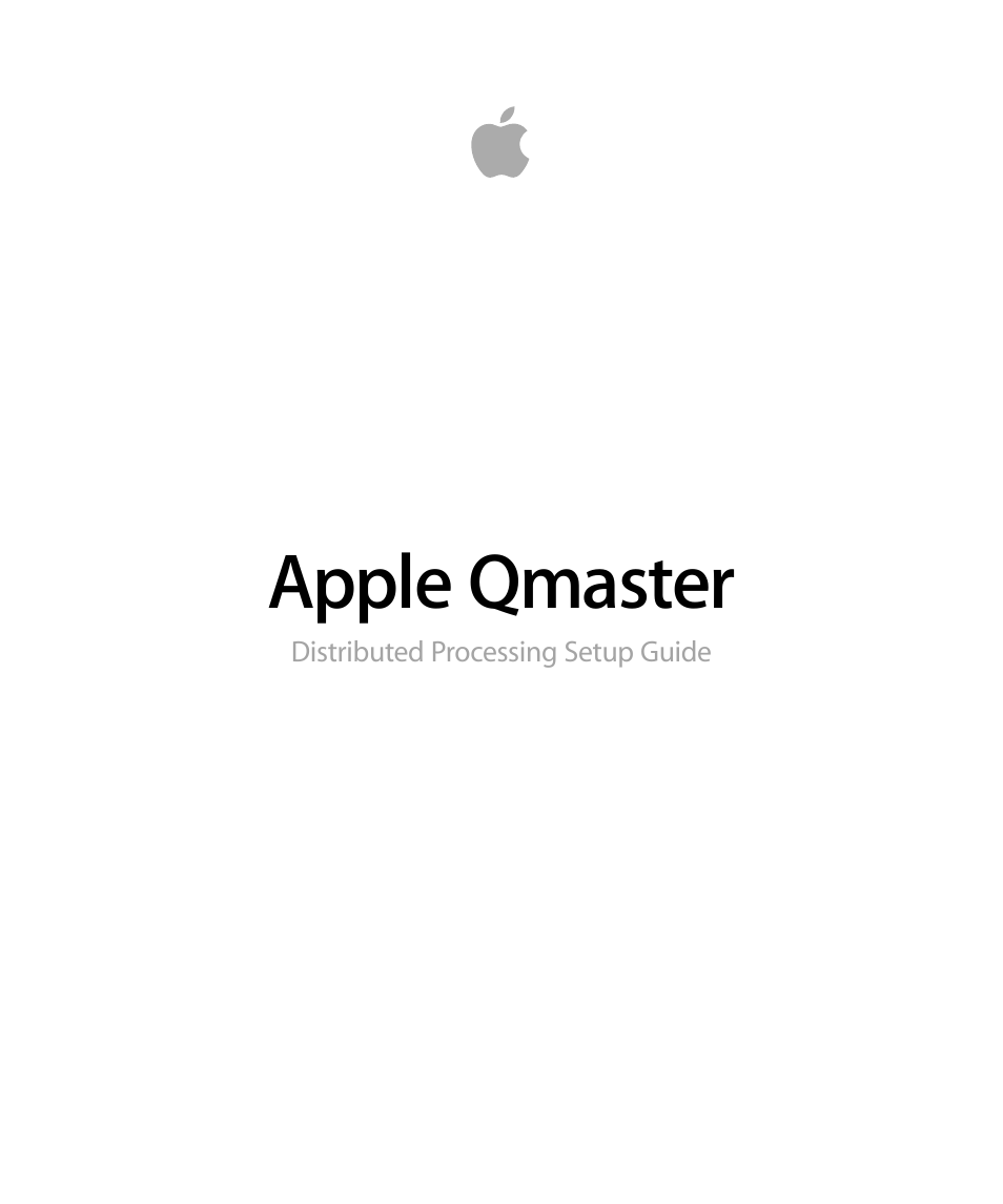 Apple Qmaster 3 User Manual | 94 pages