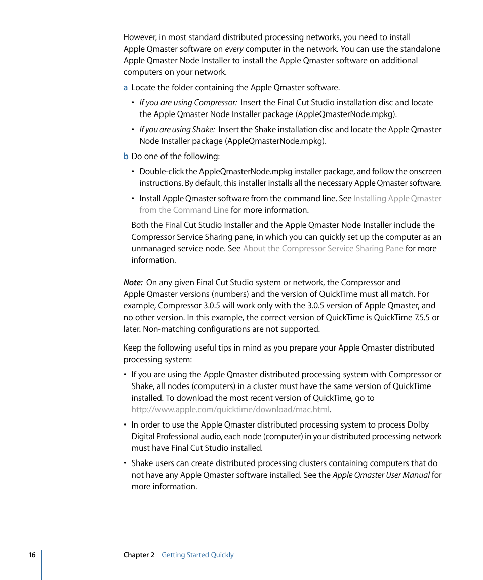 Apple Qmaster 3 User Manual | Page 16 / 94