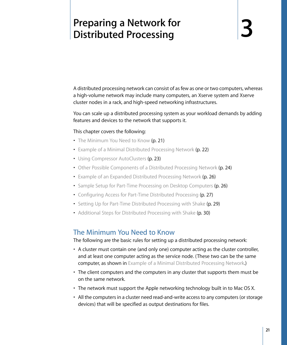 Preparing a network for distributed processing, The minimum you need to know | Apple Qmaster 3 User Manual | Page 21 / 94
