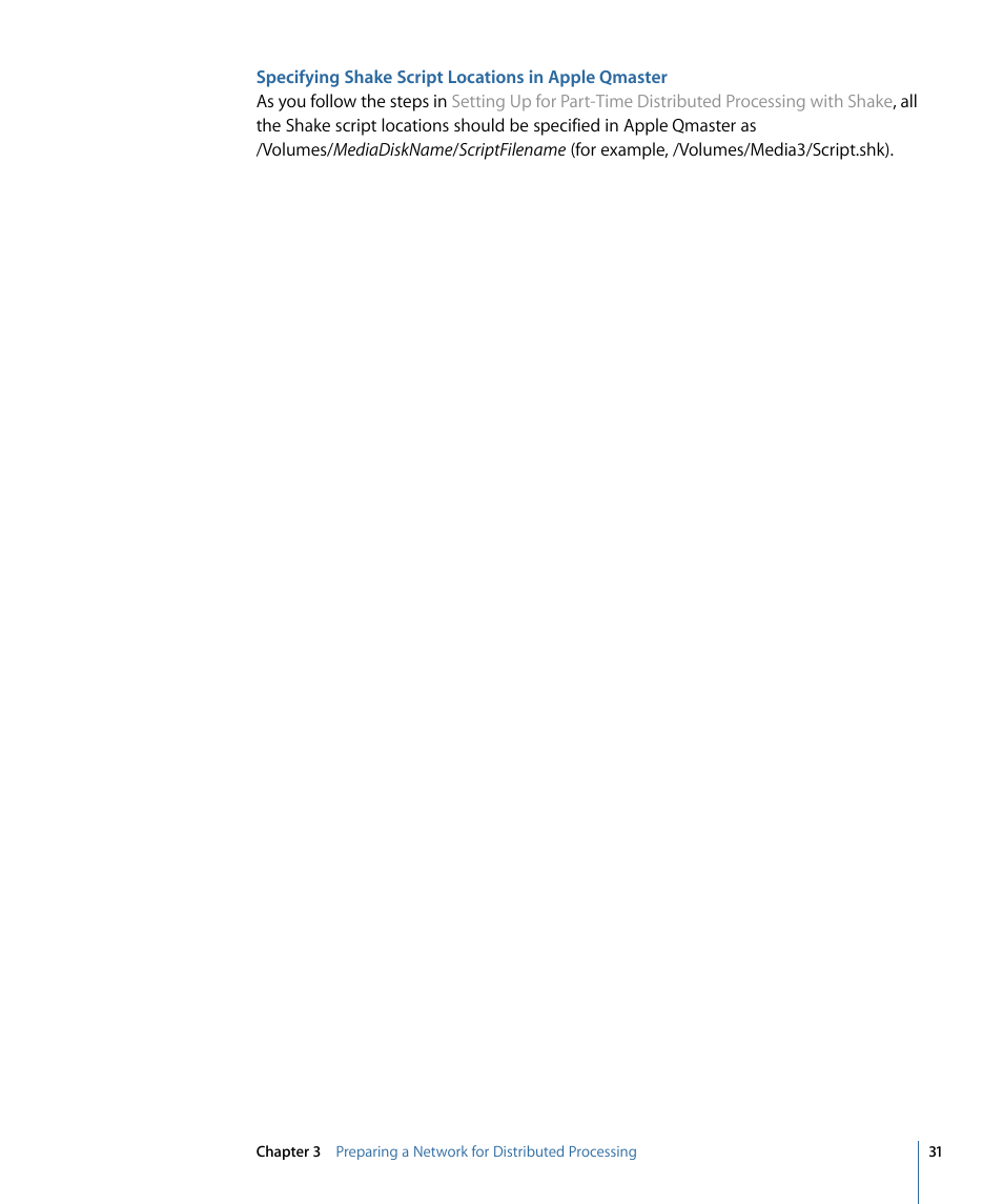 Specifying shake script locations in apple qmaster | Apple Qmaster 3 User Manual | Page 31 / 94
