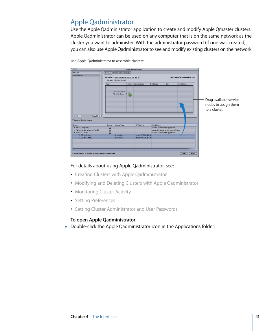 Apple qadministrator | Apple Qmaster 3 User Manual | Page 41 / 94