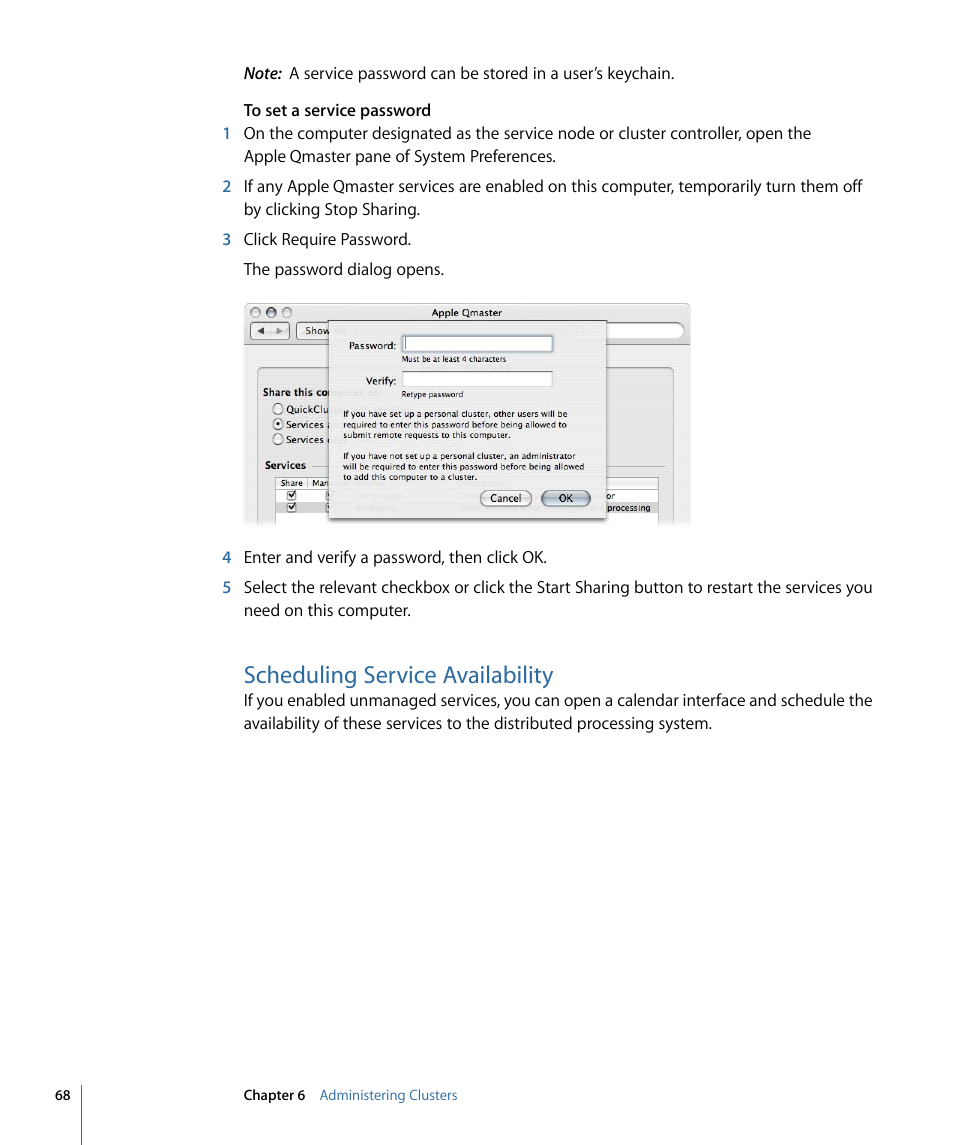 Scheduling service availability | Apple Qmaster 3 User Manual | Page 68 / 94