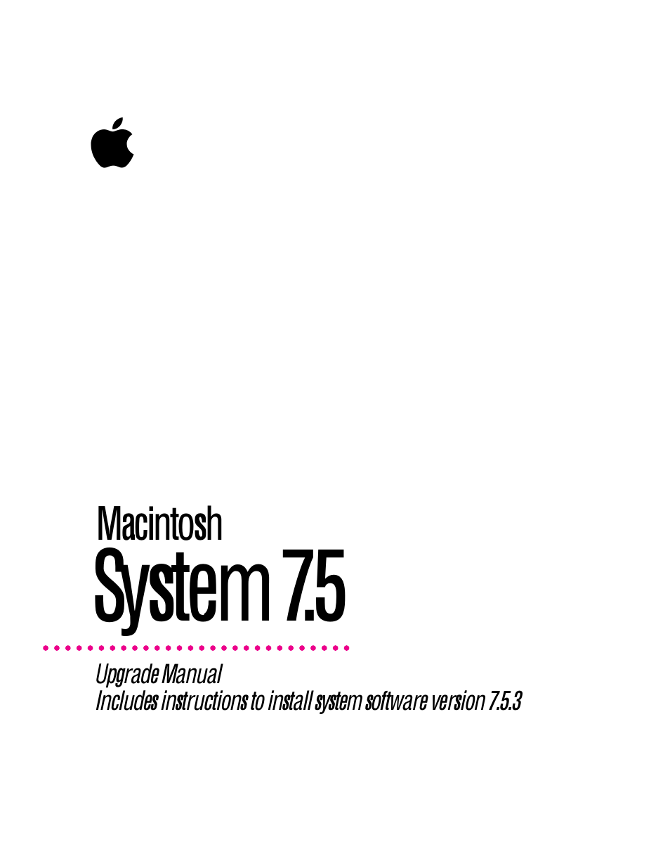 Apple Macintosh System 7.5 User Manual | 126 pages