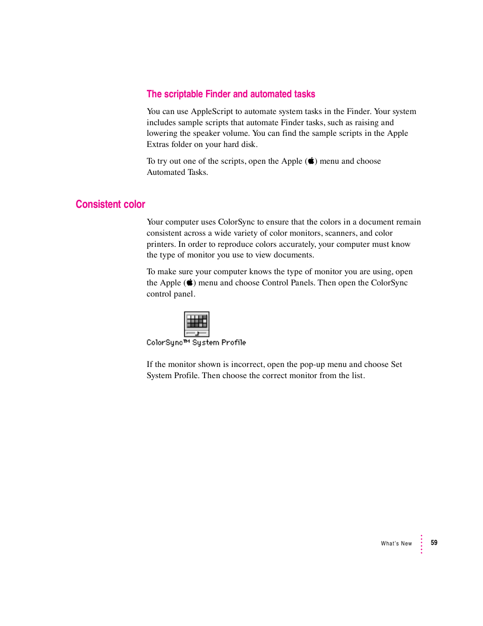 Consistent color | Apple Macintosh System 7.5 User Manual | Page 67 / 126