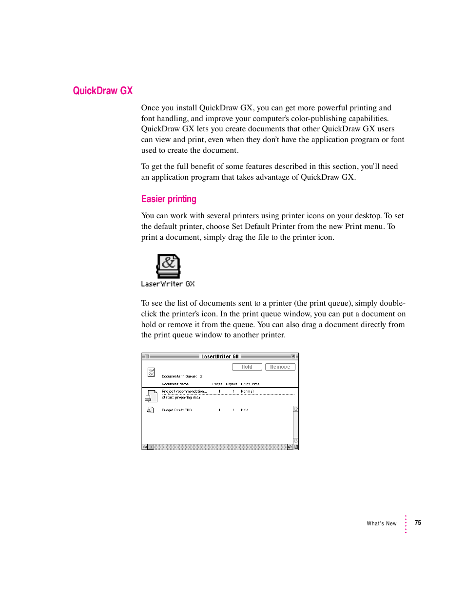 Quickdraw gx | Apple Macintosh System 7.5 User Manual | Page 83 / 126