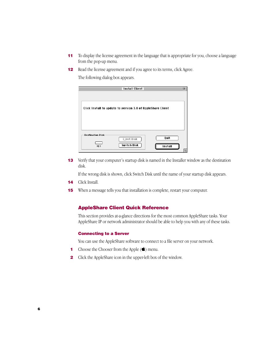 Apple AppleShare (AppleShare IP) Client 3.8 User Manual | Page 6 / 12