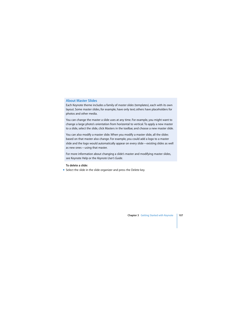 Apple iWork '08 User Manual | Page 107 / 132