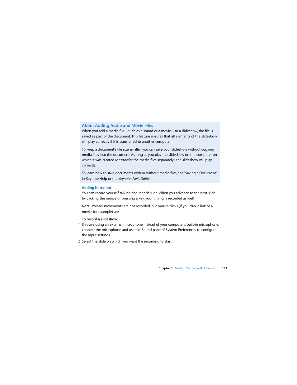 Apple iWork '08 User Manual | Page 111 / 132