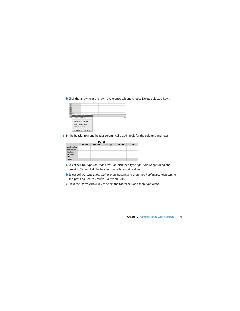 Apple iWork '08 User Manual | Page 71 / 132