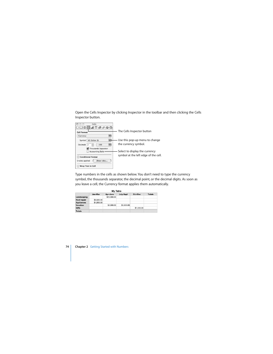 Apple iWork '08 User Manual | Page 74 / 132