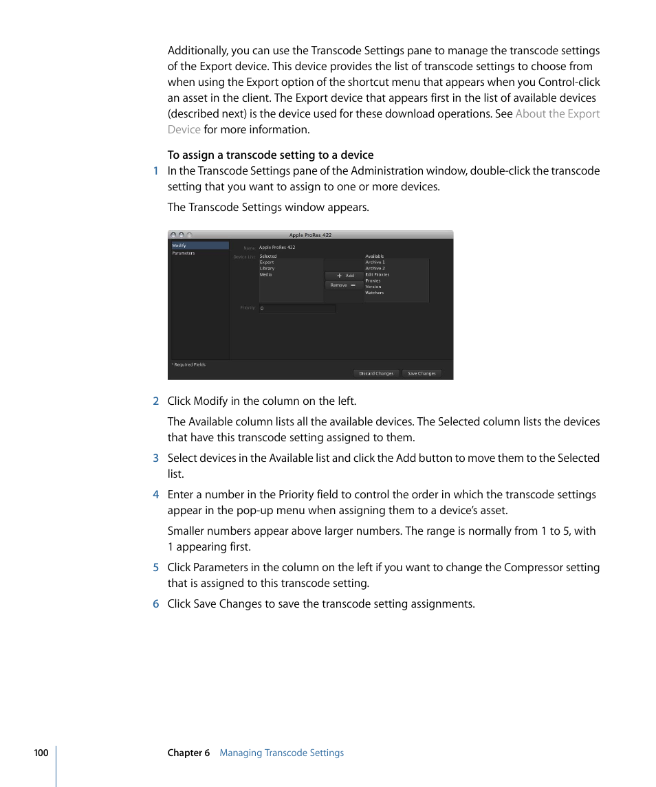 Apple Final Cut Server 1.5 User Manual | Page 100 / 140