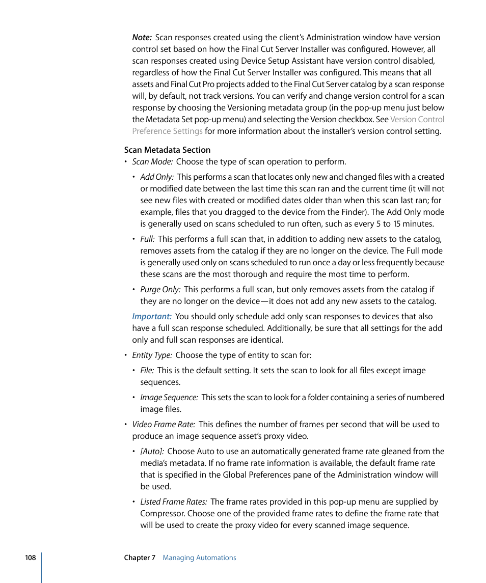 Apple Final Cut Server 1.5 User Manual | Page 108 / 140
