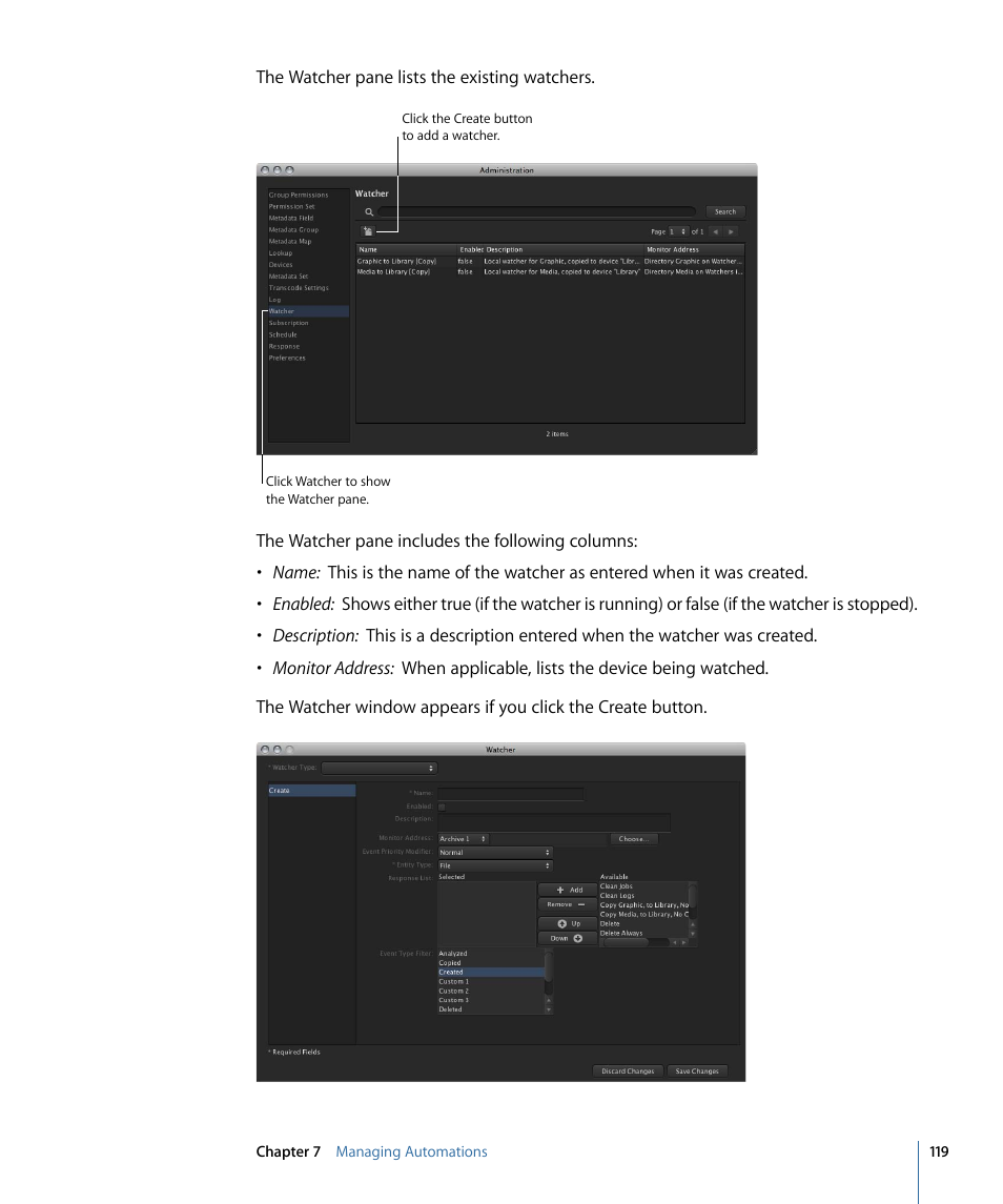 Apple Final Cut Server 1.5 User Manual | Page 119 / 140