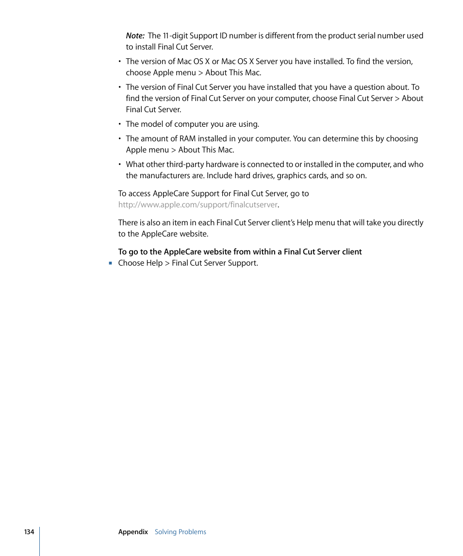 Apple Final Cut Server 1.5 User Manual | Page 134 / 140