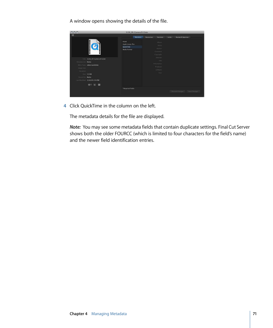 Apple Final Cut Server 1.5 User Manual | Page 71 / 140