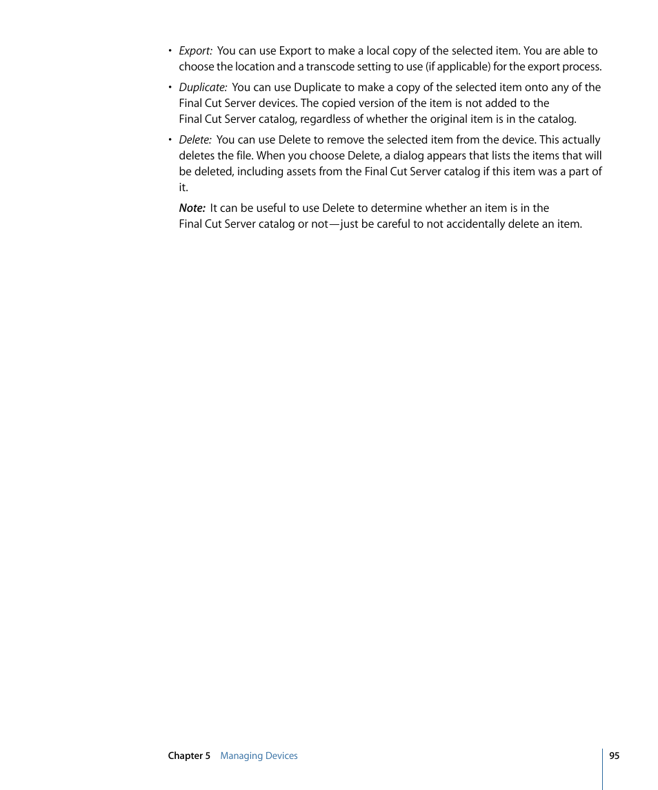 Apple Final Cut Server 1.5 User Manual | Page 95 / 140