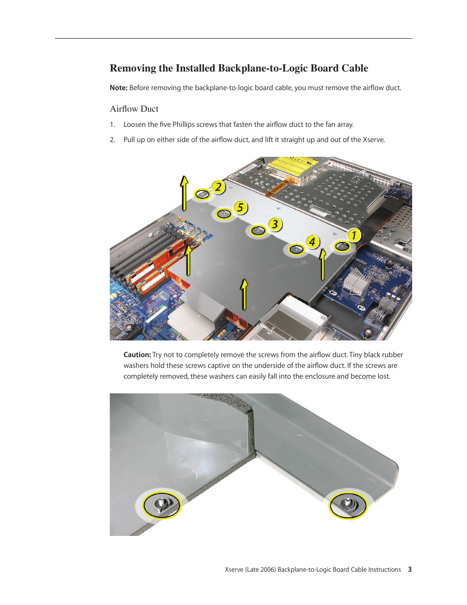 Apple Xserve Intel (Late 2006) DIY Procedure for Backplane to LB Cable User Manual | Page 3 / 7