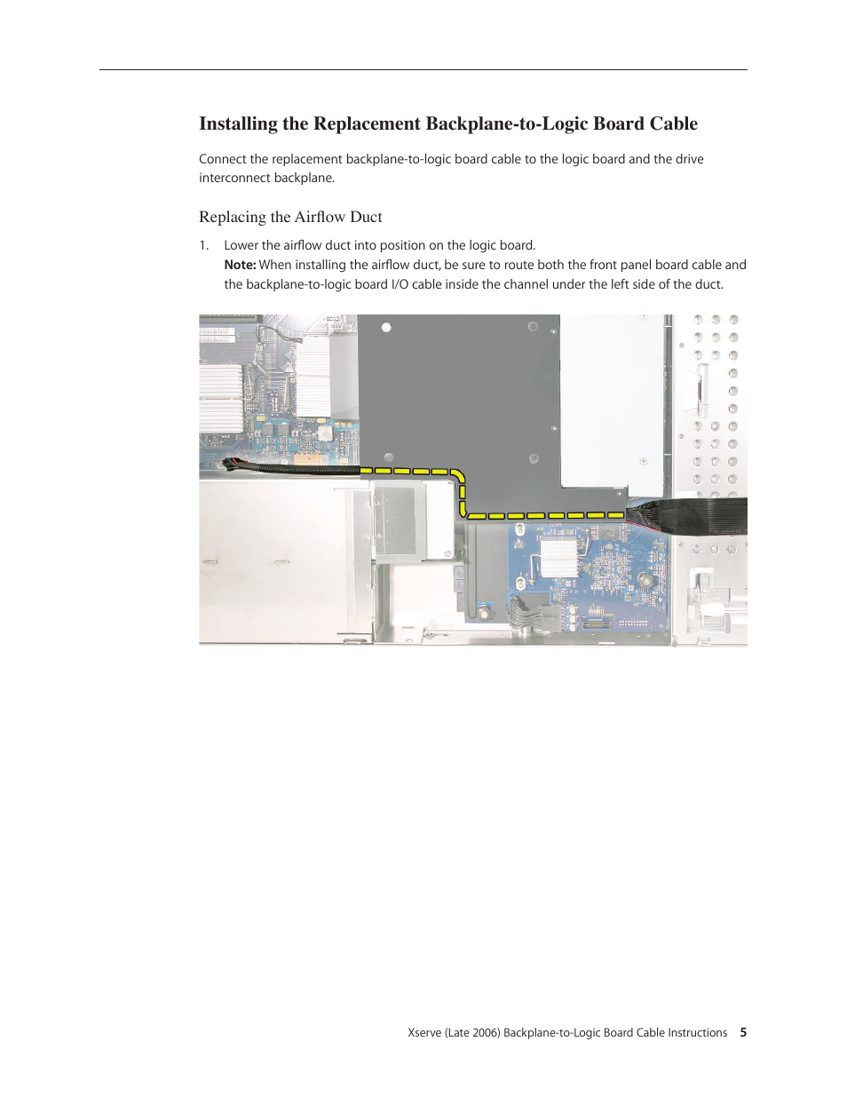 Apple Xserve Intel (Late 2006) DIY Procedure for Backplane to LB Cable User Manual | Page 5 / 7