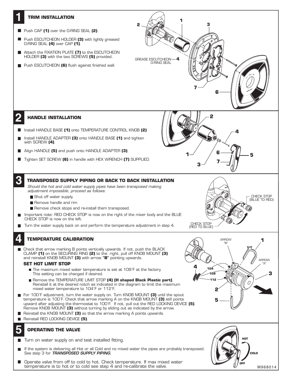 American Standard Copeland T005.730 User Manual | Page 2 / 9