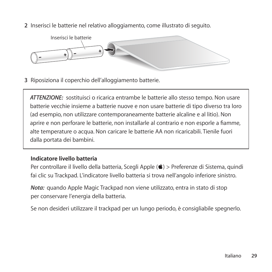 Apple Magic Trackpad User Manual | Page 29 / 36