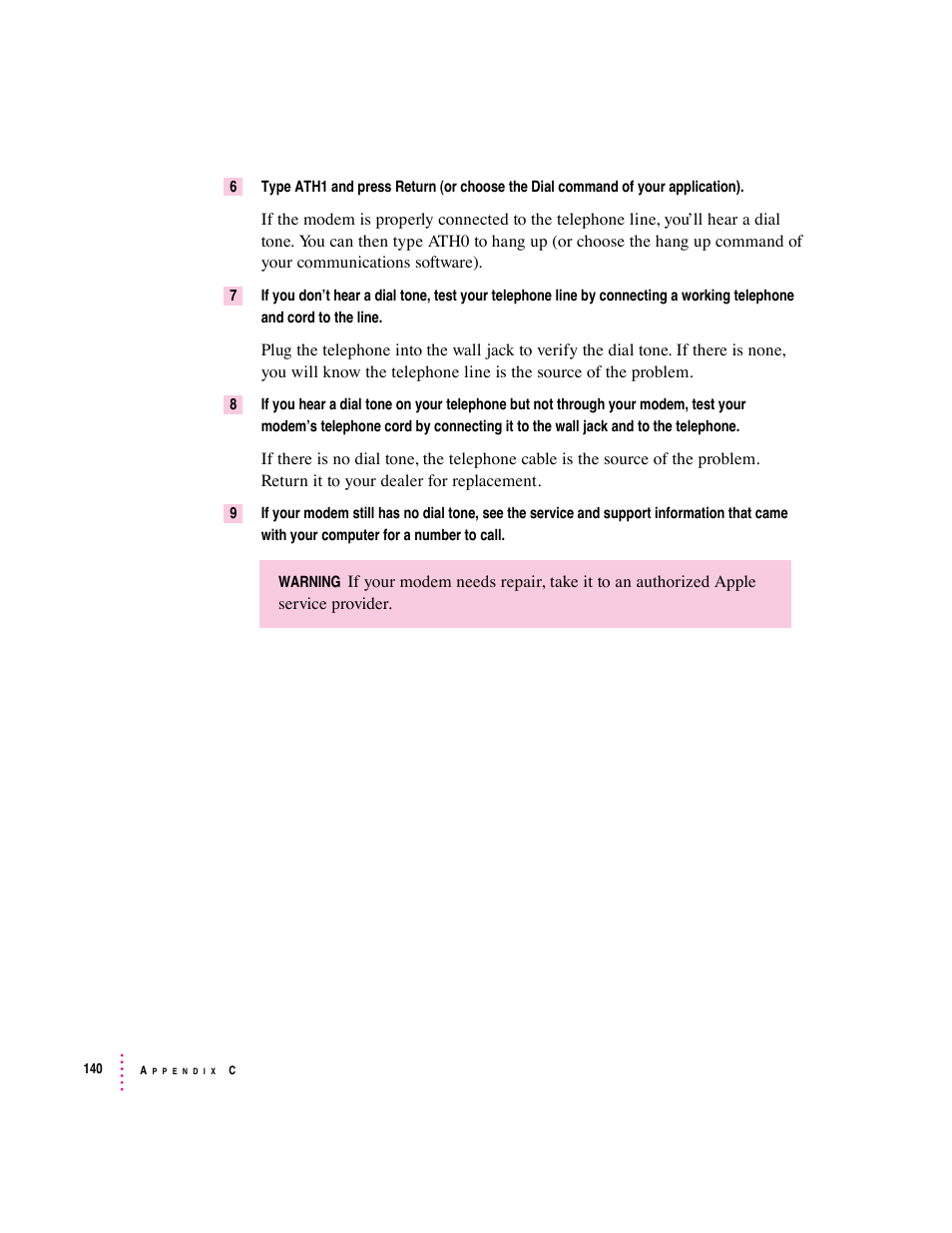 Apple Express Fax/Modem User Manual | Page 152 / 185