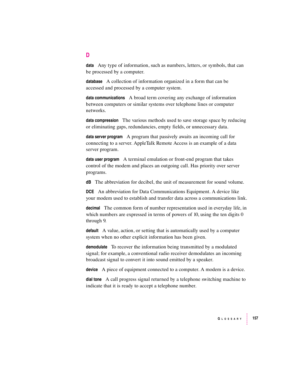 Apple Express Fax/Modem User Manual | Page 169 / 185