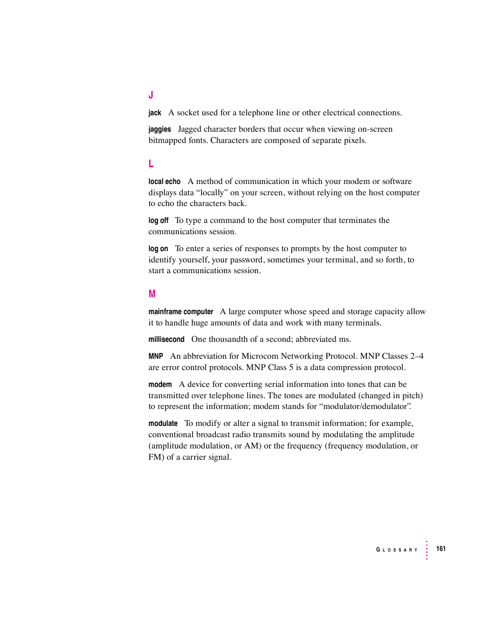 Apple Express Fax/Modem User Manual | Page 173 / 185