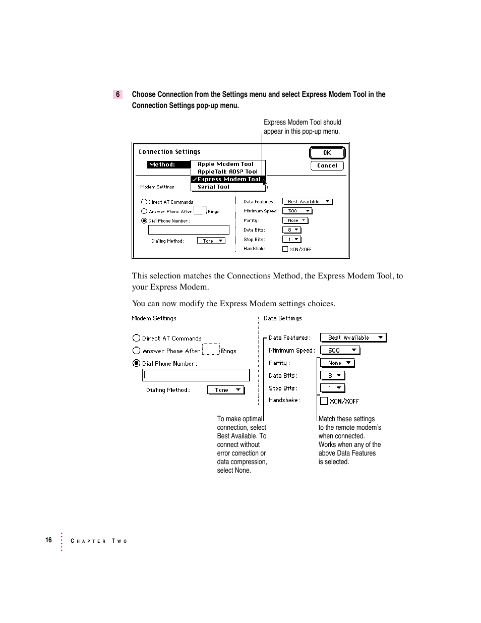 Apple Express Fax/Modem User Manual | Page 28 / 185