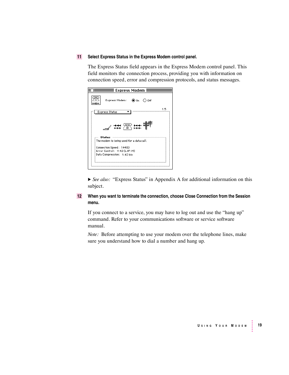 Apple Express Fax/Modem User Manual | Page 31 / 185