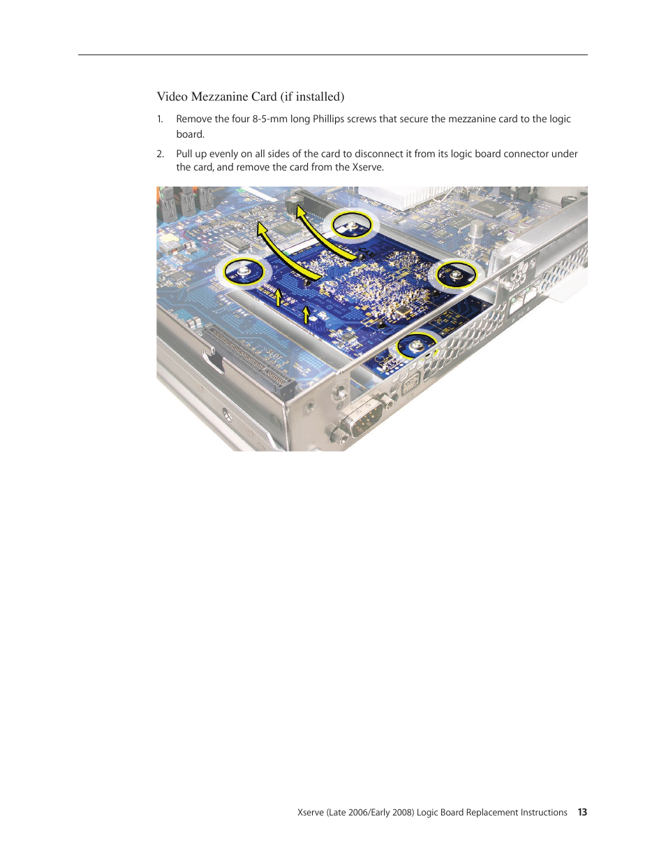 Apple Xserve (Early 2008) DIY Procedure for Logic Board User Manual | Page 13 / 31