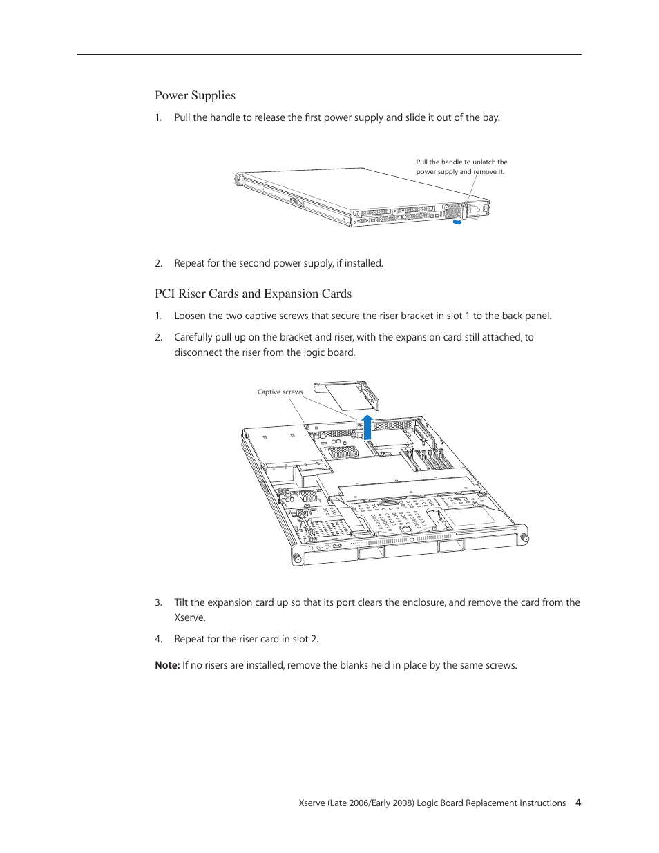 Apple Xserve (Early 2008) DIY Procedure for Logic Board User Manual | Page 4 / 31