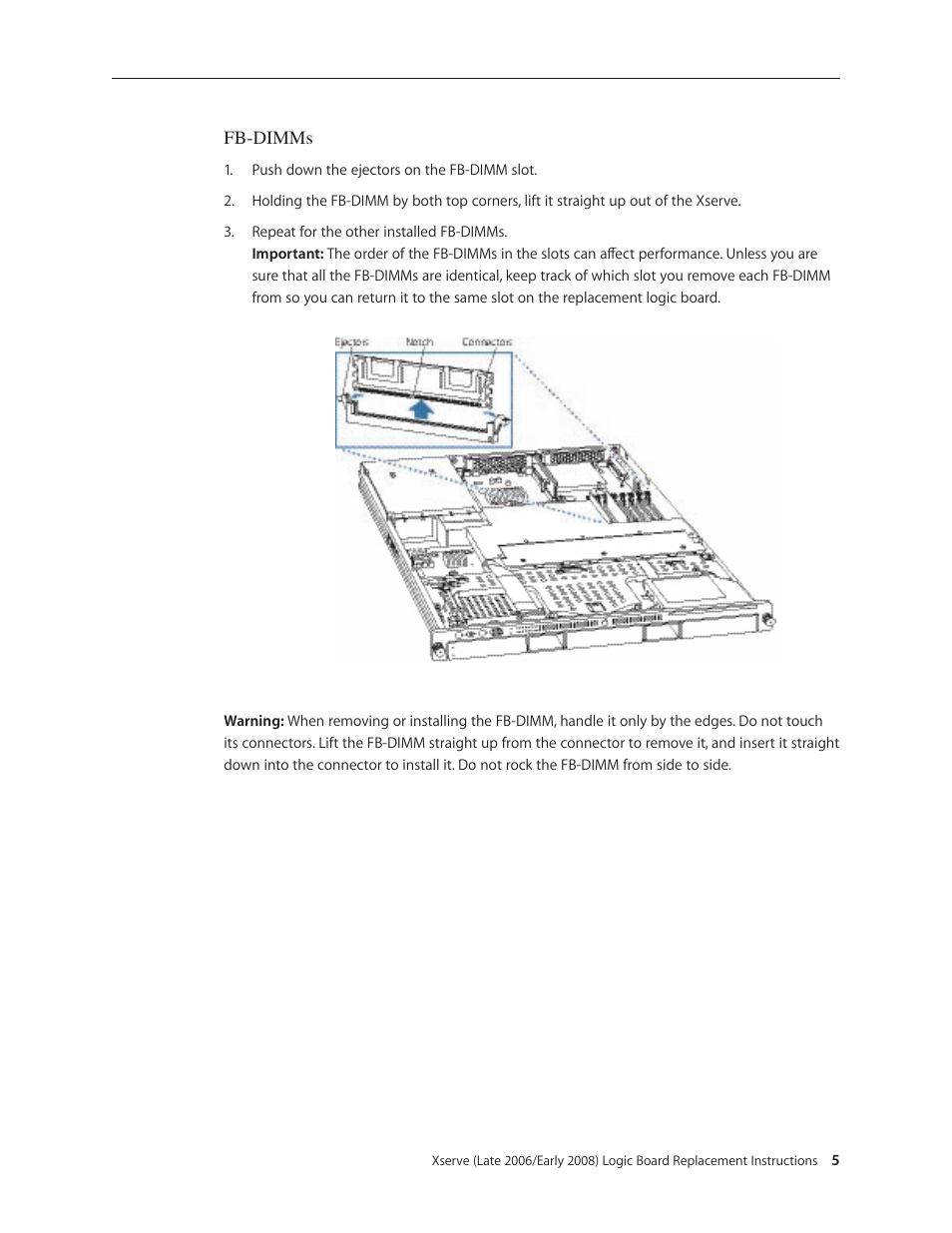Apple Xserve (Early 2008) DIY Procedure for Logic Board User Manual | Page 5 / 31