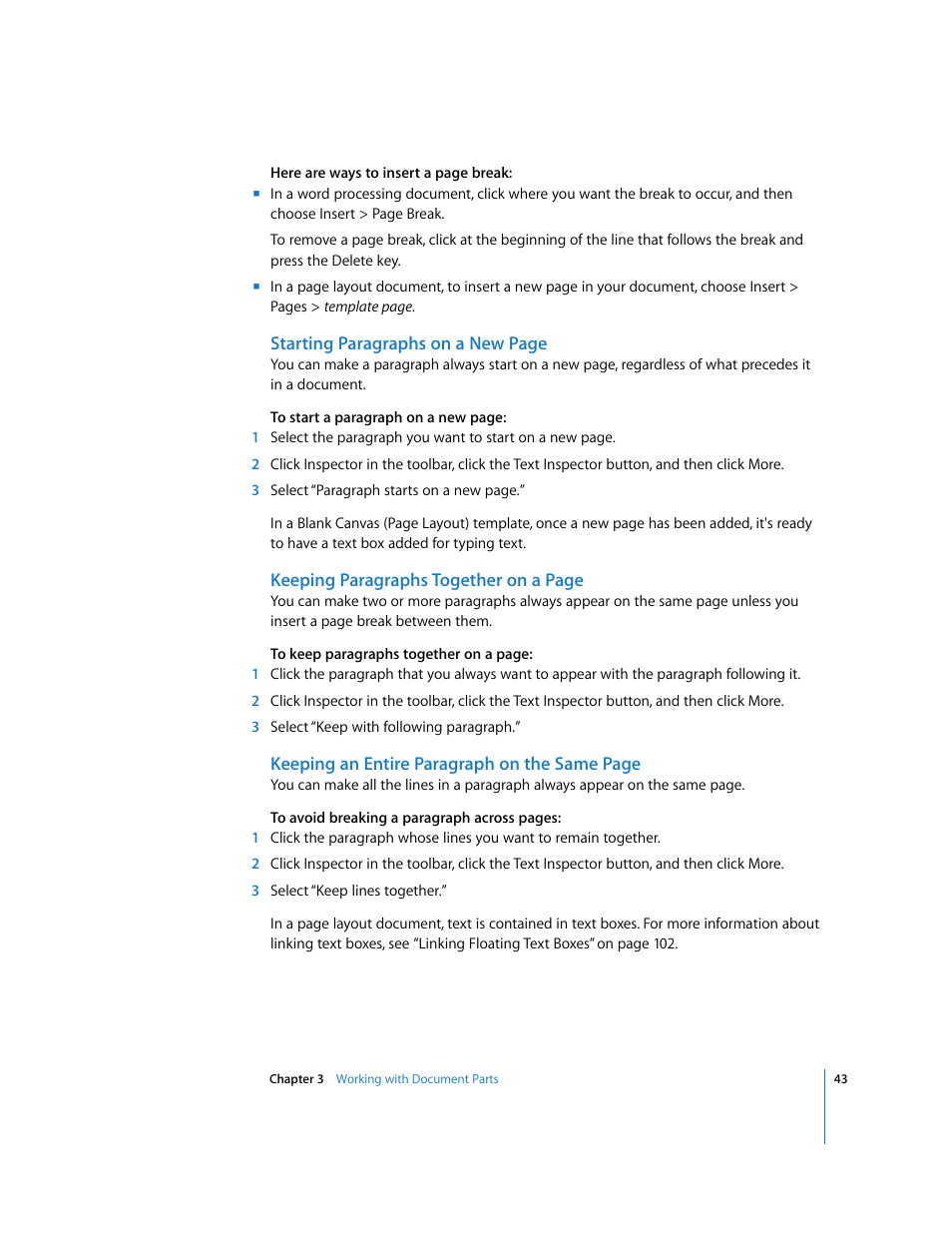 Apple Pages '08 User Manual | Page 43 / 246