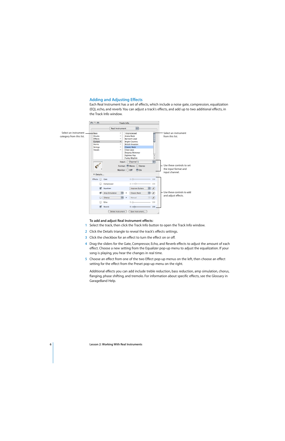 Apple GarageBand Tutorial: Lesson 2 User Manual | Page 6 / 7