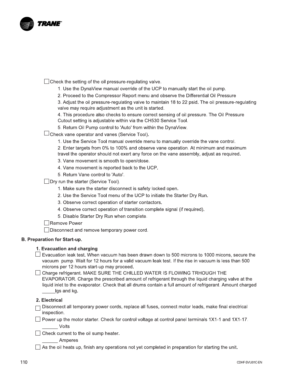 American Standard CH530 User Manual | Page 110 / 116